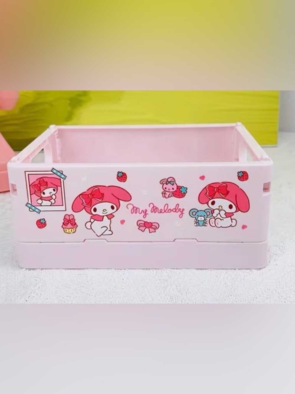 NEW Pink Storage Crate 🩷🖤